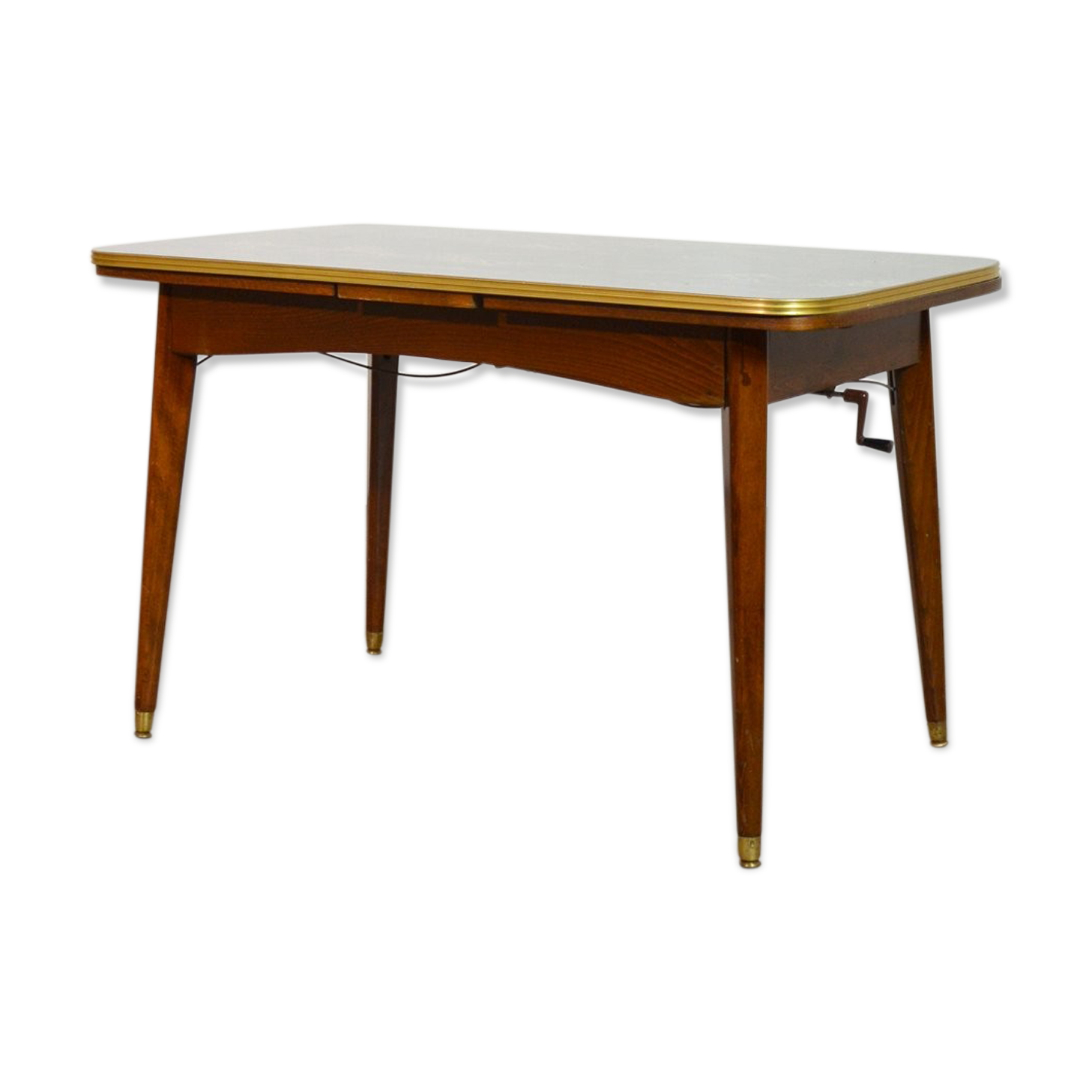 Table 4 to 6 people with extension cords up and down vintage 1960s