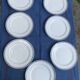 7 small plates in Royal Bone China porcelain, Maya model, Fine Bone