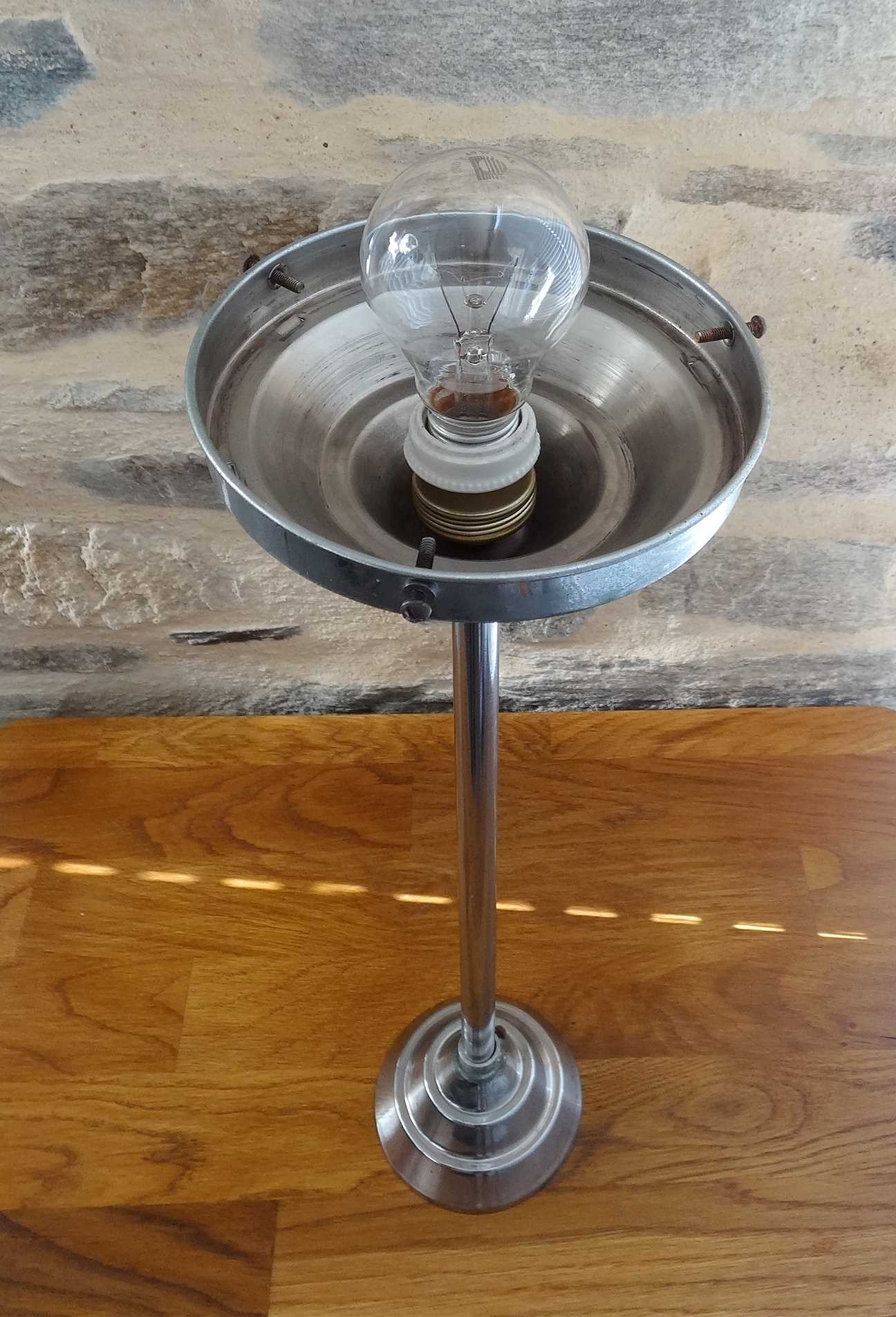 Art deco globe hanging lamp 30 cm