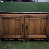 Very small rustic walnut sideboard.