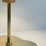 Chic brass lamp with vintage clover tray