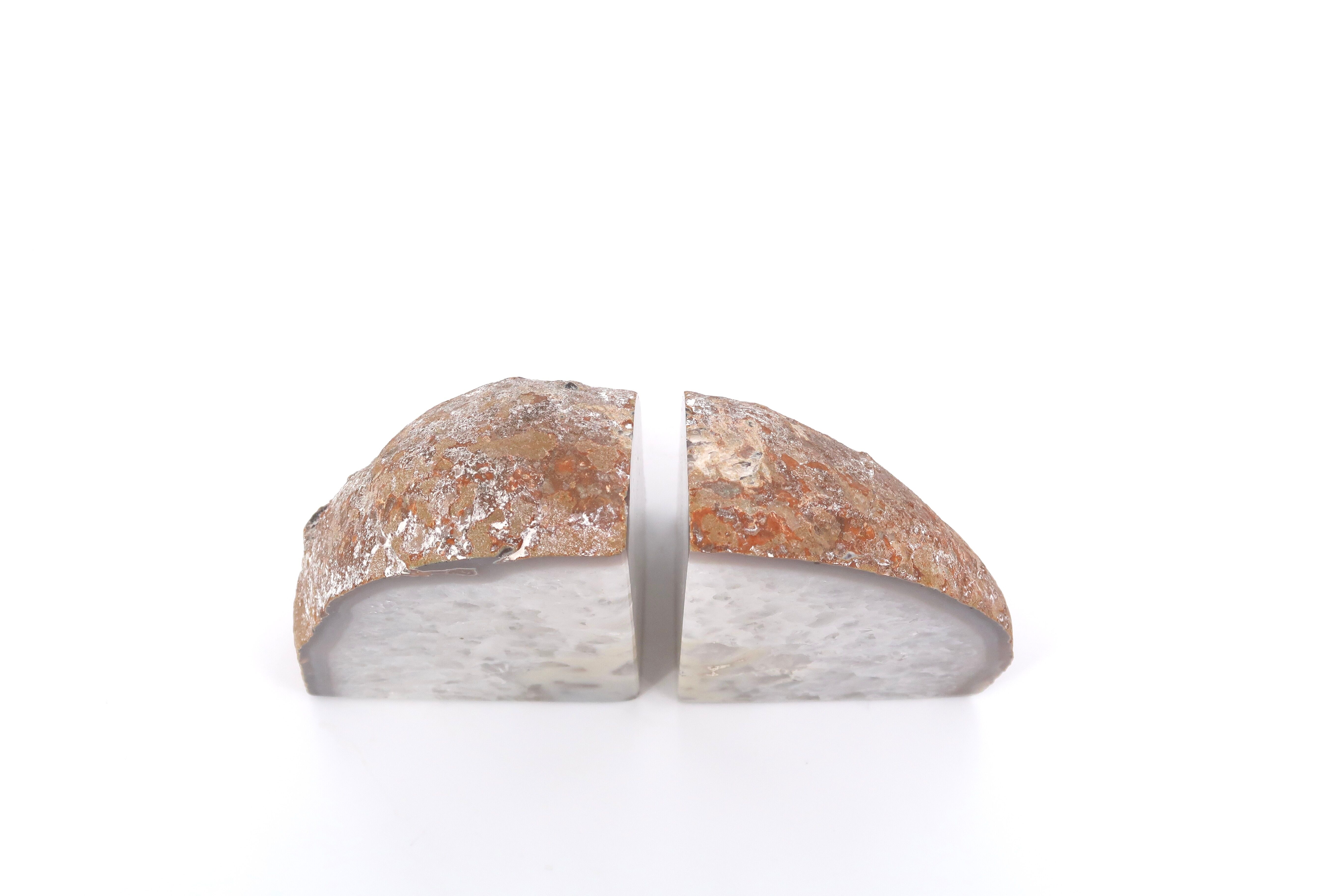 Agate bookends, Geode 60s