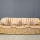 Ensemble de canapés en cuir du milieu du siècle, années 1960