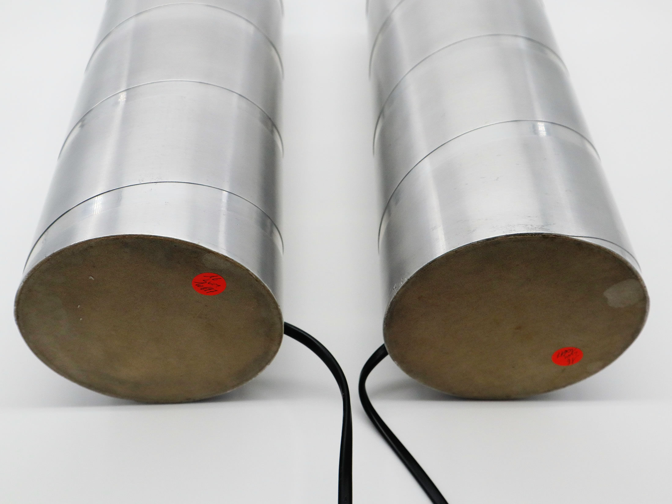 Tube lamps in aluminum 1970