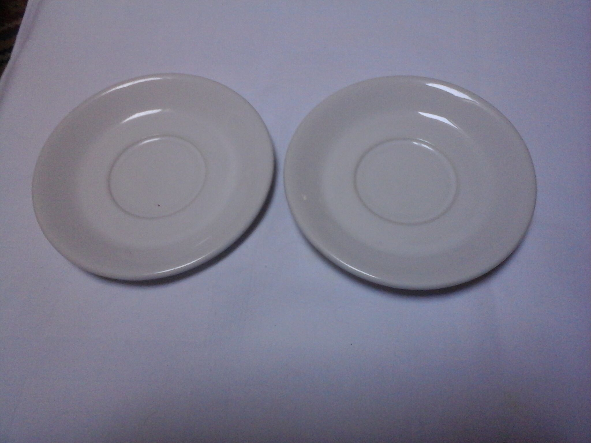 Lot of 2 cups bistro with saucers