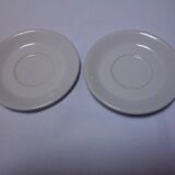 Lot of 2 cups bistro with saucers