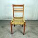 Paire de chaises bois et corde Audoux Minnet, 1950