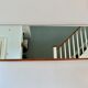 Vintage Rectangular Wall Mirror Teak Frame #D499 122x45cm