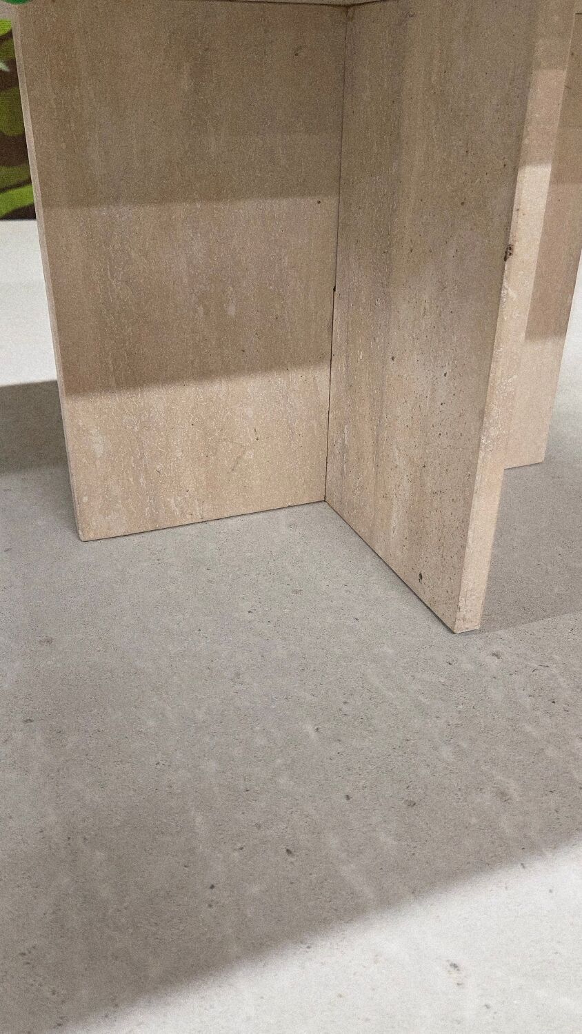 Travertine table
