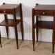 Art Deco pair of nightstands in walnut – 1940s