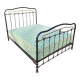 Wrought iron metal bed 2 places