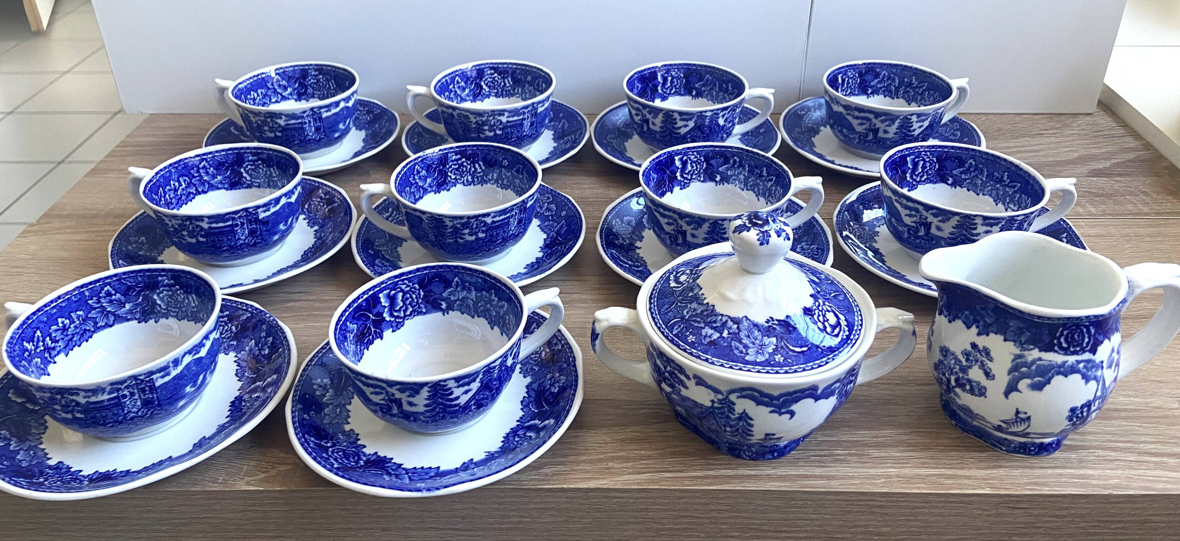 Ancien Service à Thé Café Chocolat Faïence Fine Made in Finland "ARABIA"