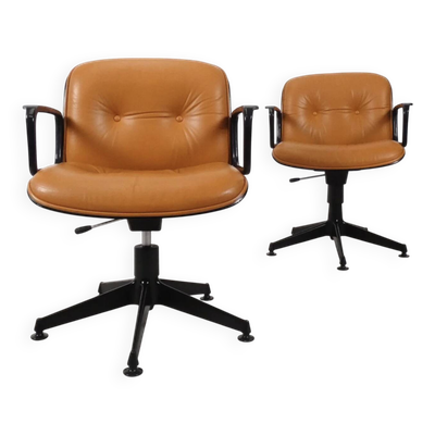 Chaises de bureau par Ennio Fazioli pour MIM Roma