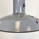 Midcentury grey enamel industrial ceiling lamp, 1950s