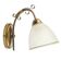 Art Nouveau wall lamp, brass glass, Poland, 1970s