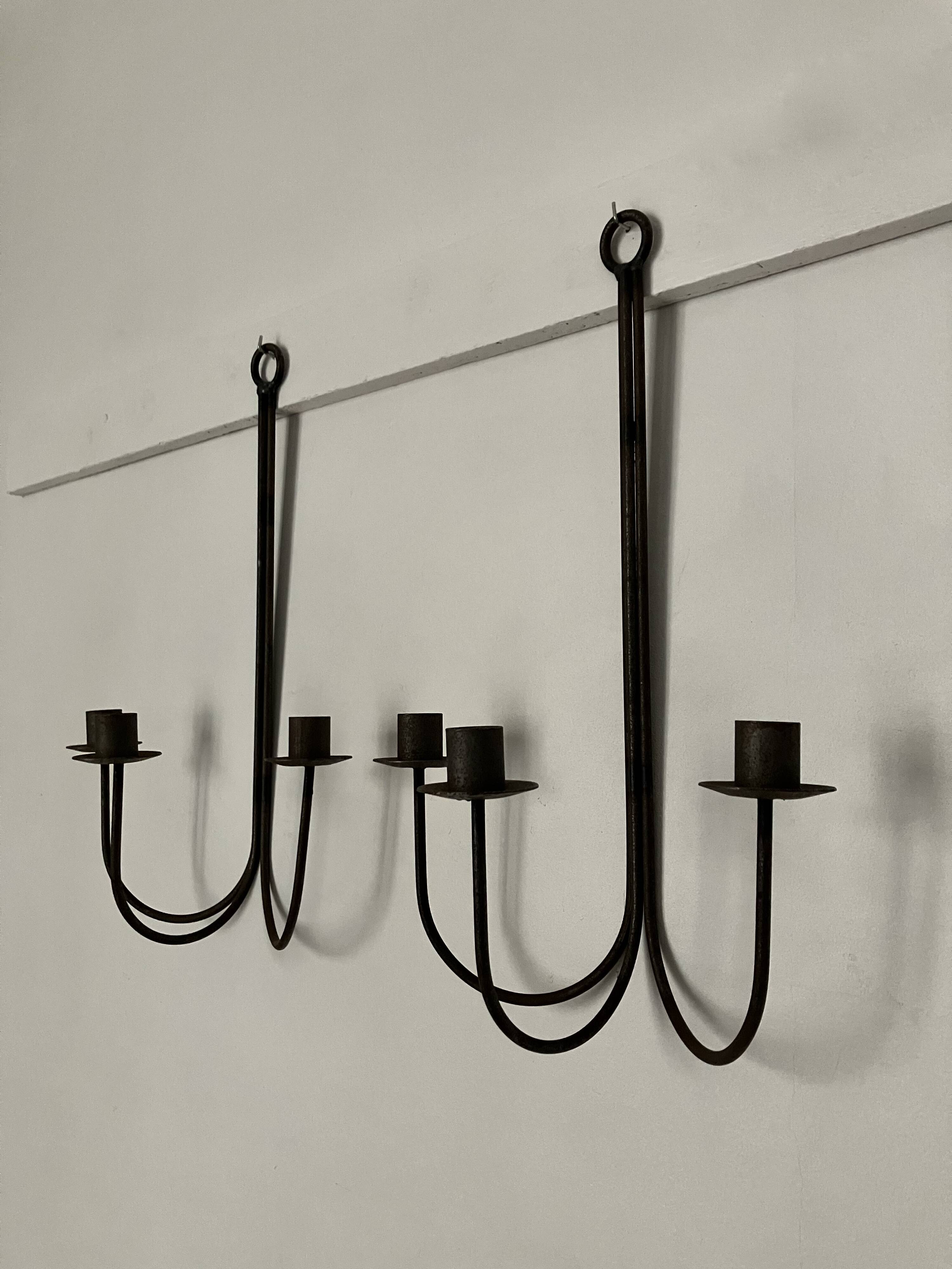 Pair of candlesticks, candle holders