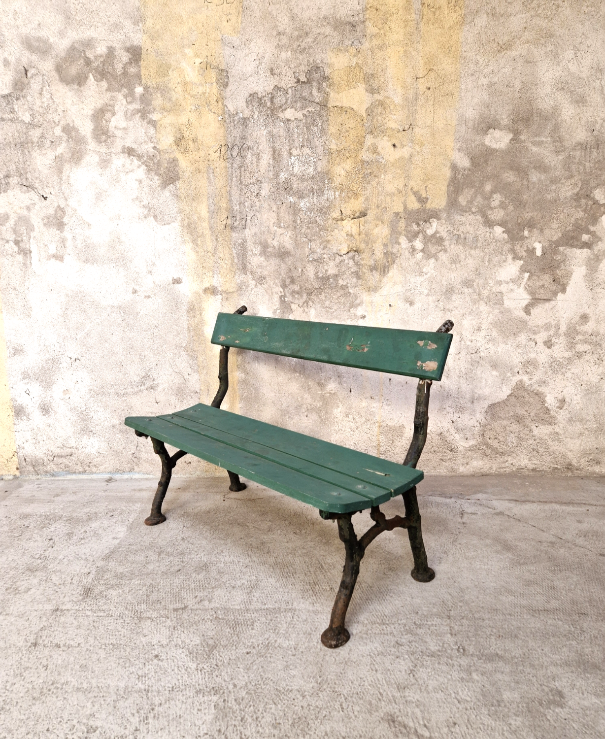 Cast iron garden bench