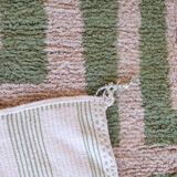 Tapis Contemporain Vert et Beige - 305 x 250 cm