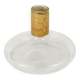 Vase ou décanter Carl Aubock avec dessus en osier, milieu du siècle, Autriche, années 1950