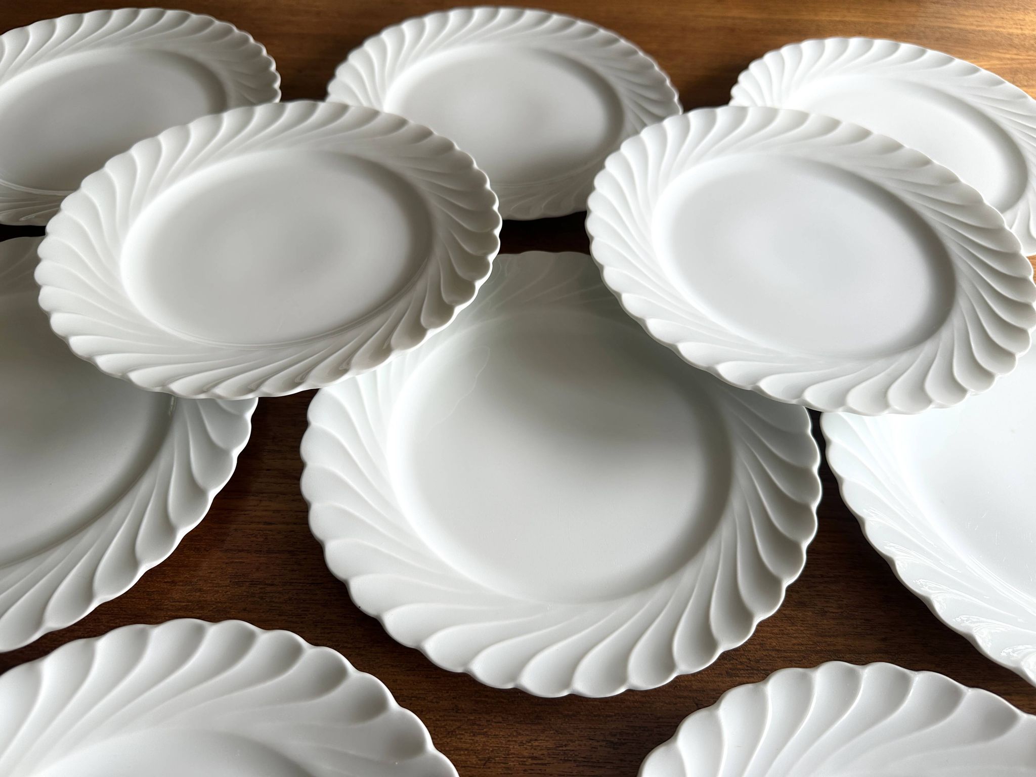 10 dessert plates in Limoges porcelain Haviland model Torse