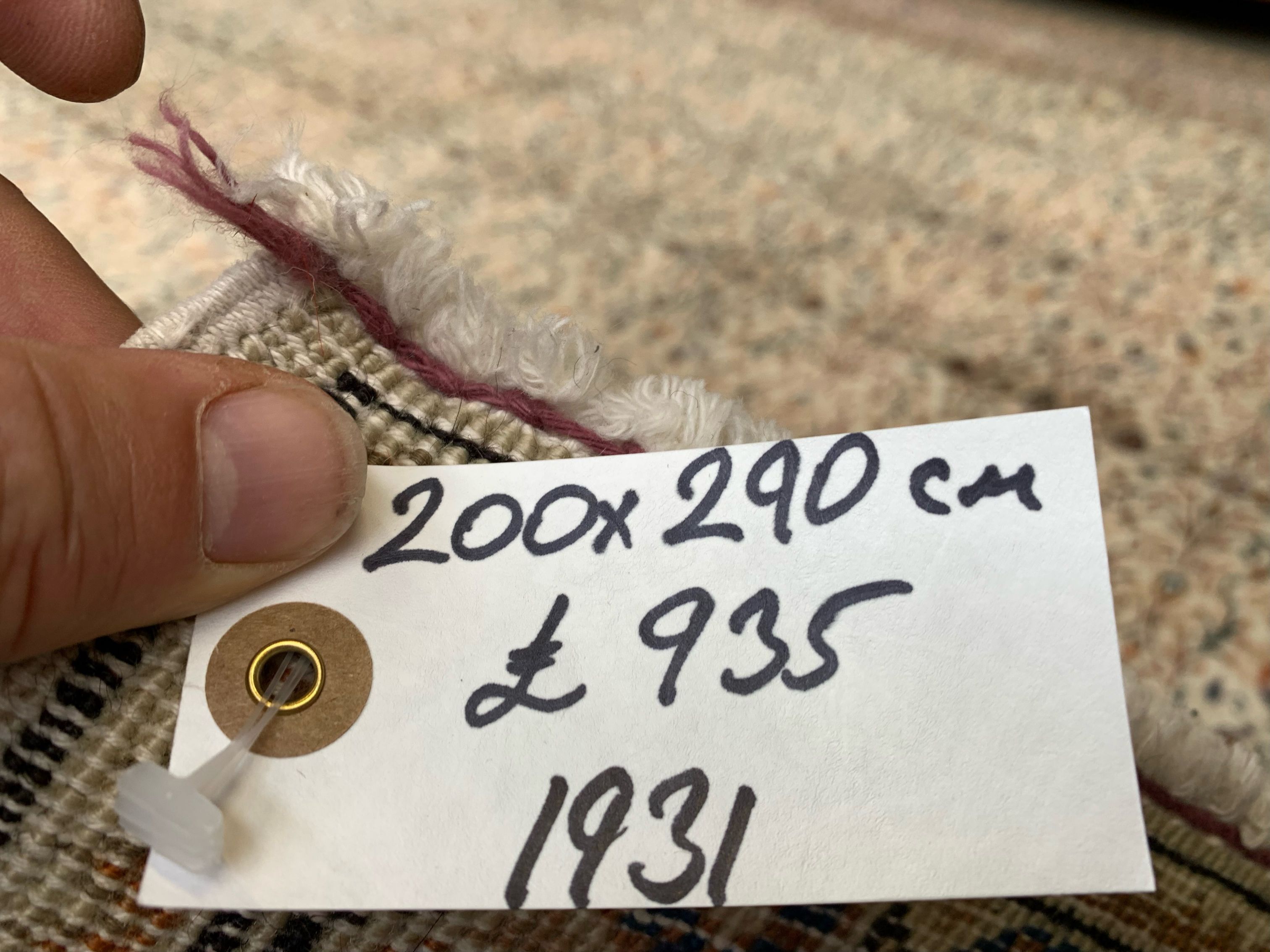 Vintage Turkish Rug 200x290 cm