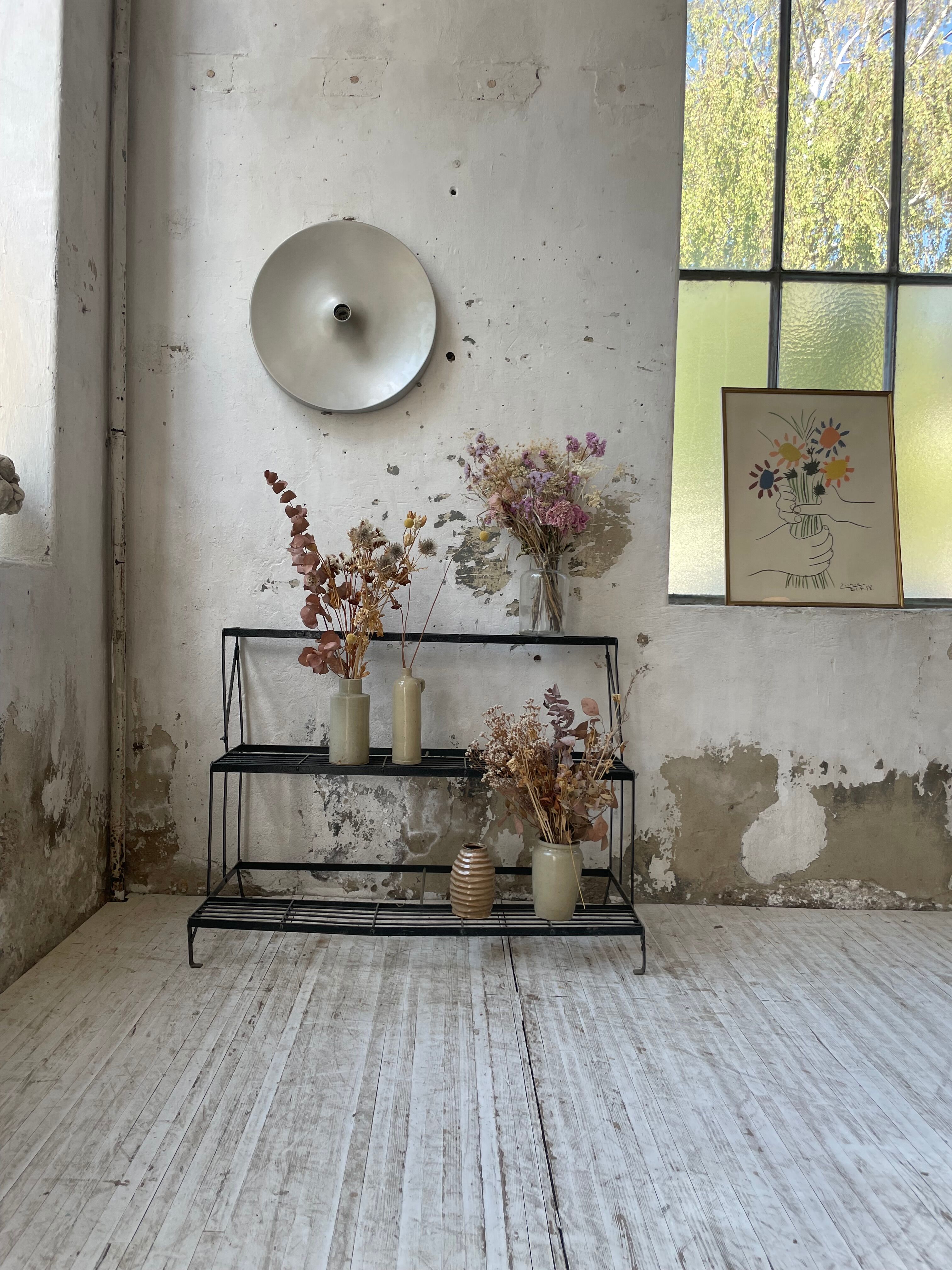 Plant holder florist metal staircase