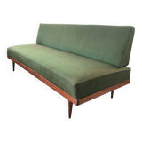 Danish oiled teak sofa bed from the 1950s