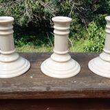 Set of 3 ceramic candle holders