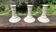 Set of 3 ceramic candle holders