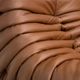 Canapé 3 places Togo en cuir cognac foncé par Michel Ducaroy pour Ligne Roset