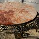 Wrought iron coffee table