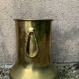 Large brass vases/cache pot/vintage copper vases
