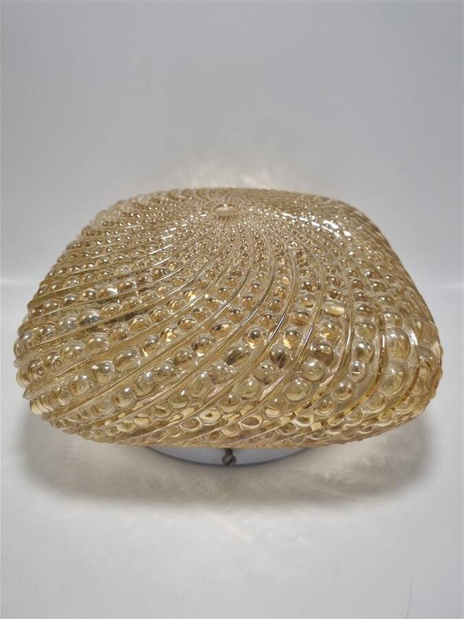 Iridescent glass ceiling light