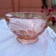 Bol en verre rose
