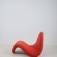 Red F577 Tongue designed by Pierre Paulin for Artifort