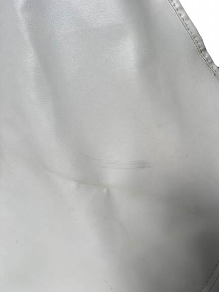 Pair of white leatherette butterfly chairs