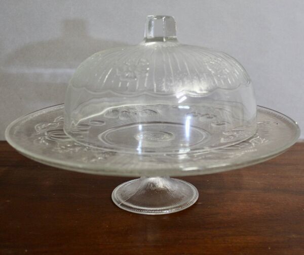 Présentoir à gateaux vintage avec dôme