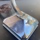 Small Pirouett Art Deco lamp with a chrome base.