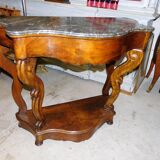 Console in mahogany of the 19th