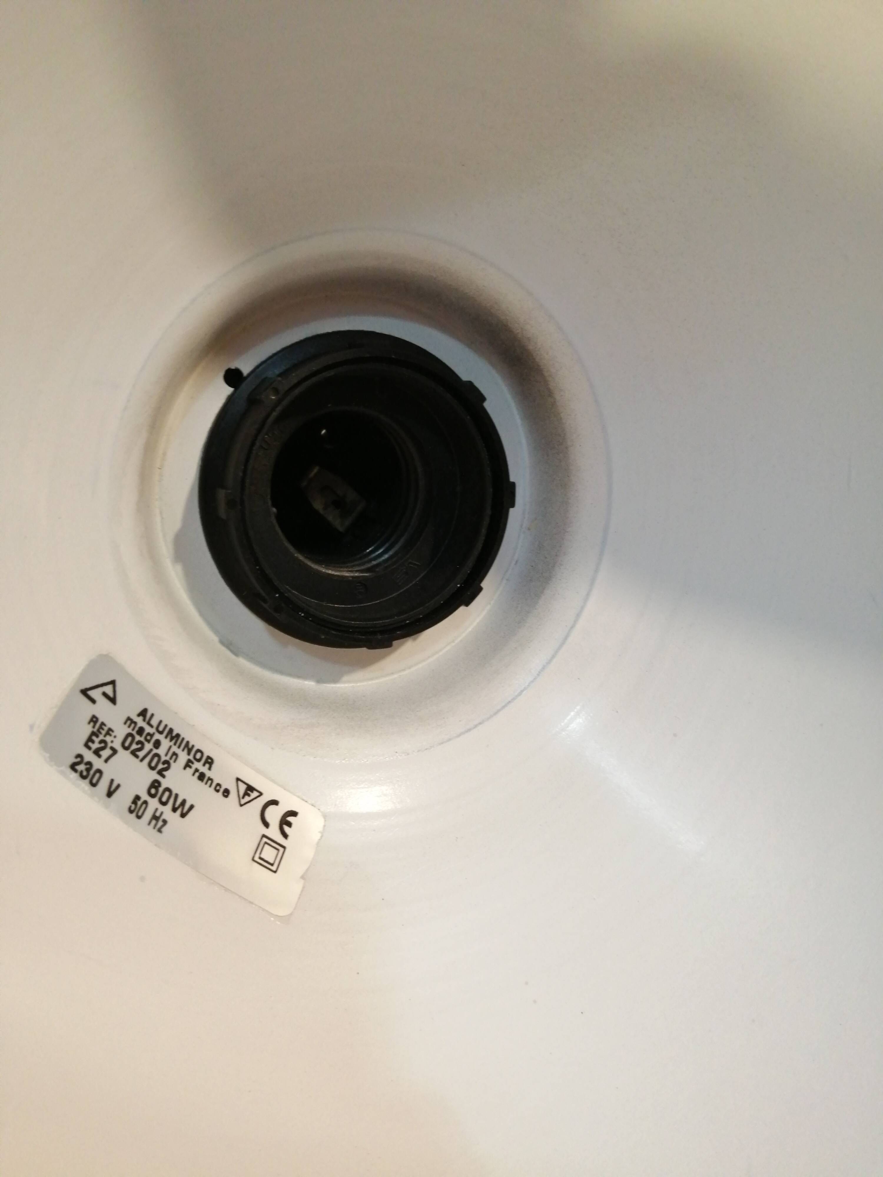 Large black Aluminor articulated desk lamp made in France vintage 1970