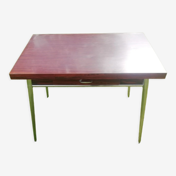 Table tublac formica and chrome 1970