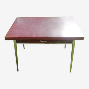 Table tublac formica et chrome 1970