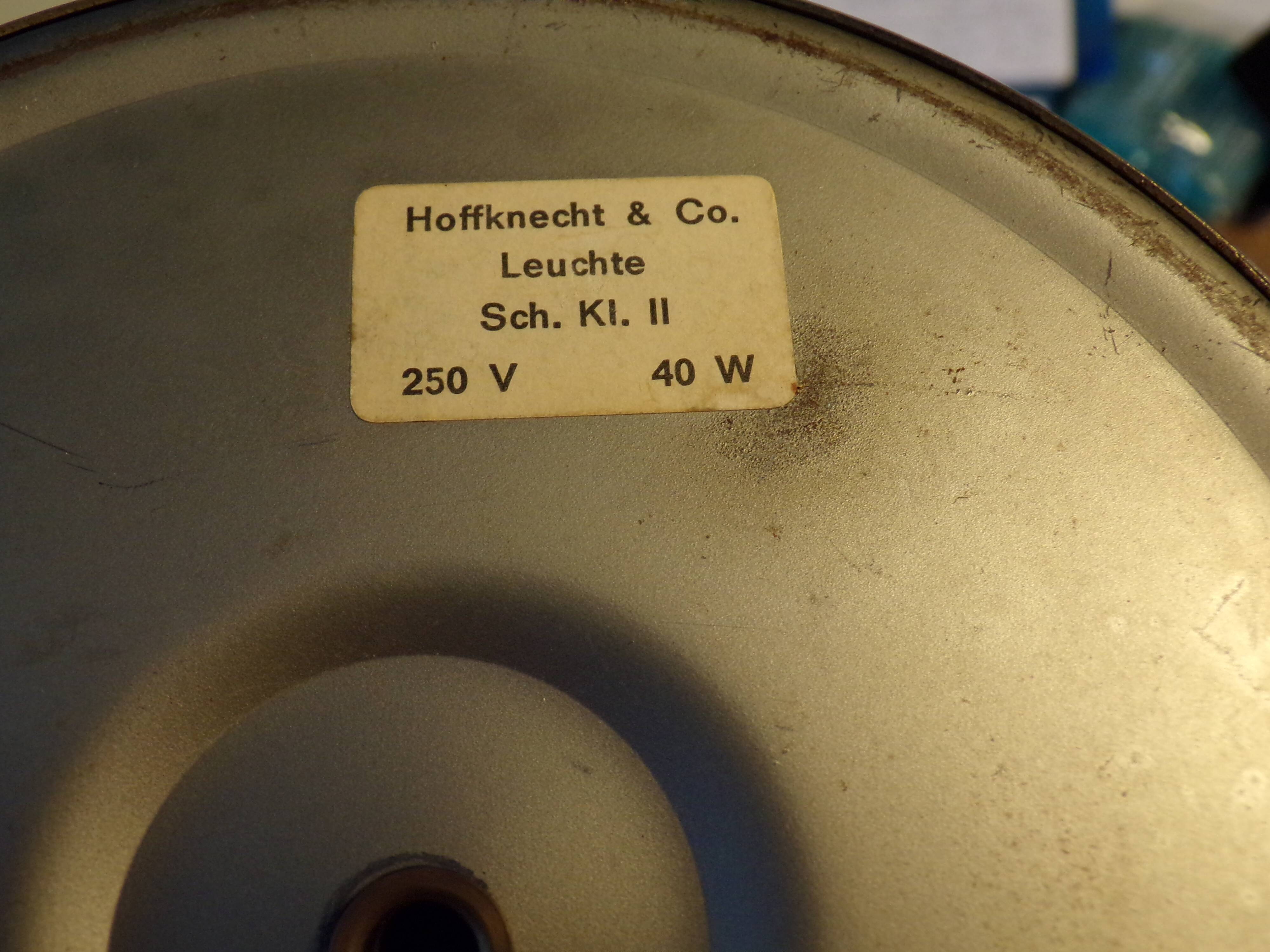 Lamp 1970 Hoffknecht & Co