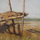 Tableau chasse au canard à l'affut par Eugène Surinx