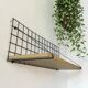 Étagère murale vintage style Tomado avec grille et tablette