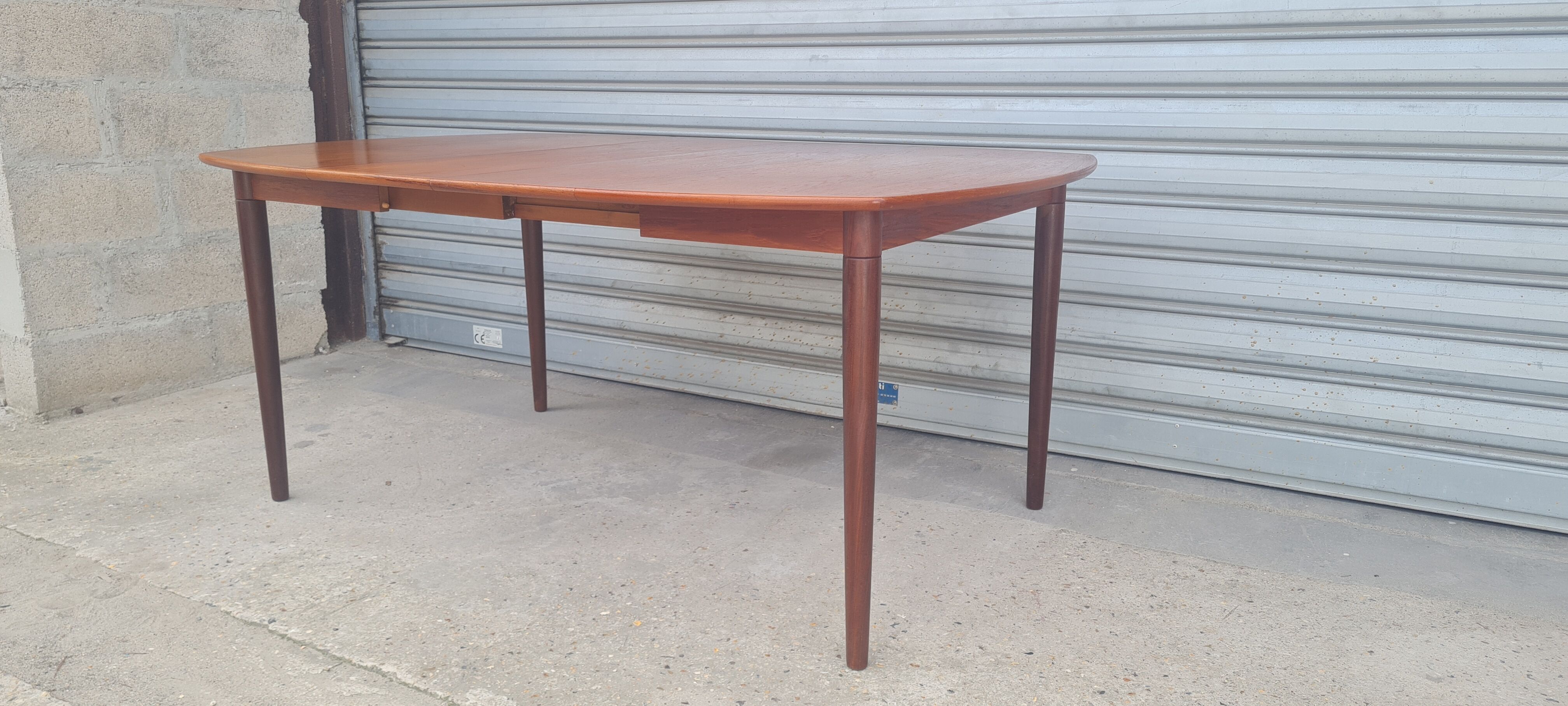 Danish teak dining table by Alf Aarseth for Gustav Bahus