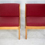André Sornay pair of "raspberry" heaters. France, circa 1960