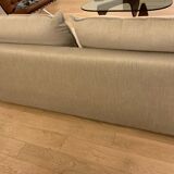 Maries Corner 3-seater sofa Dakota model in mottled beige color