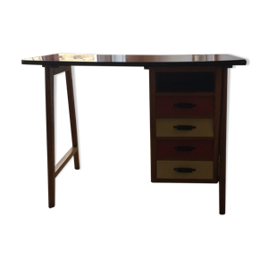 Bureau bois et Formica années