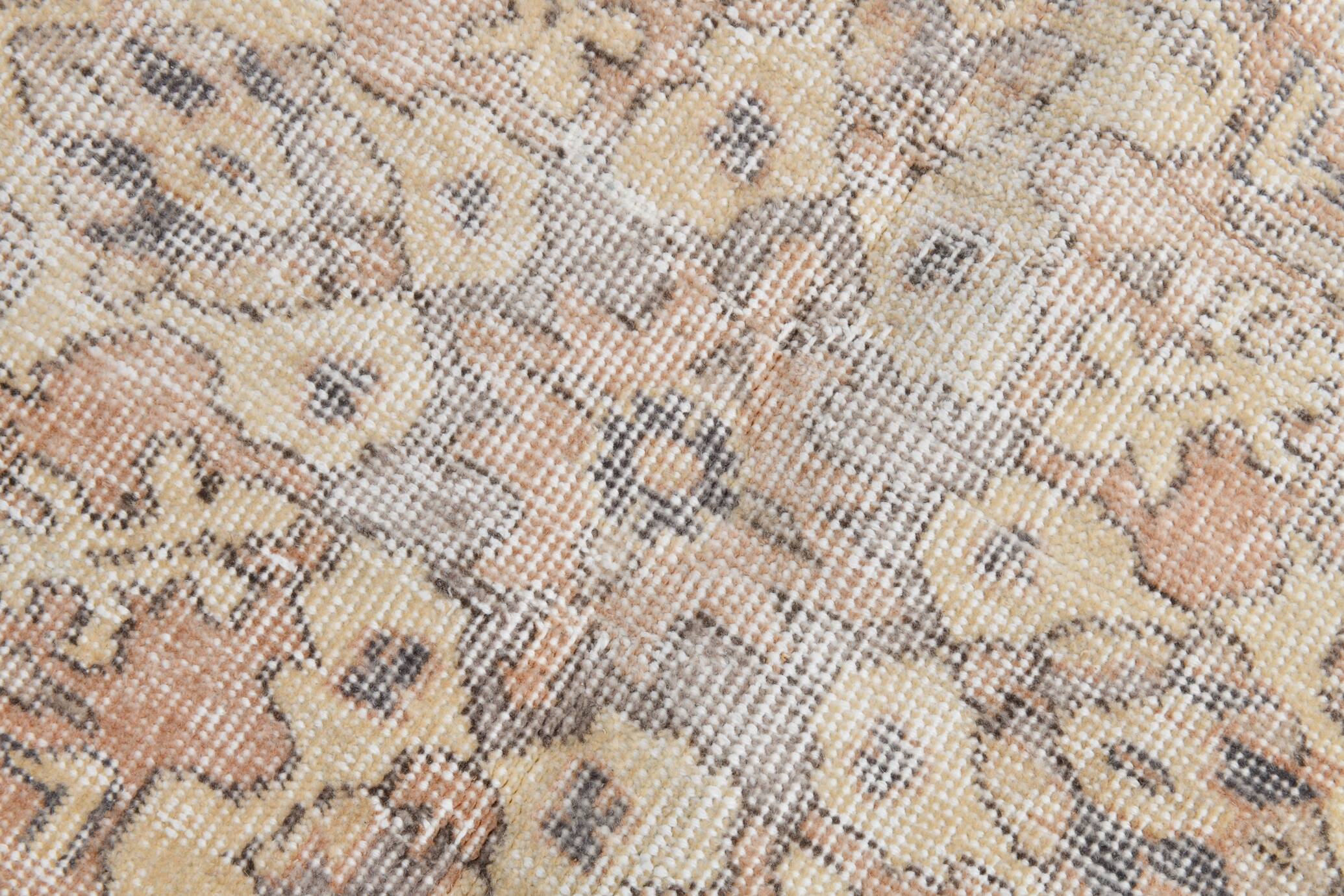 6x10 Soft Pastel Vintage Area Rug 198x303Cm SK 20973